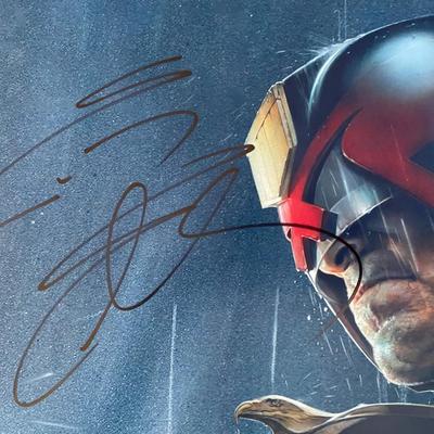 Judge Dredd Greg Staples signed movie photo