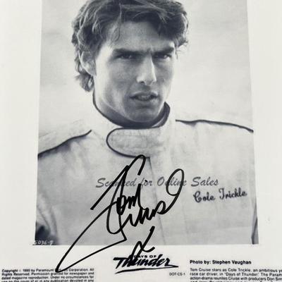 Days of Thunder Tom Cruise signed movie photo