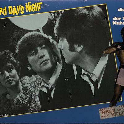 A Hard Day's Night   1982R vintage lobby card