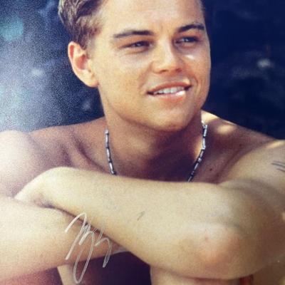 The Beach Leonardo DiCaprio signed movie photo