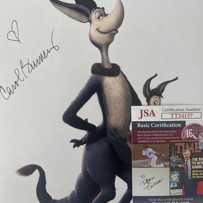Carol Burnett signed Sour Kangaroo   photo (JSA)