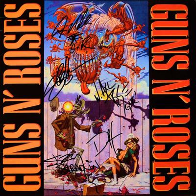 Guns N Roses signed Appetite For Destruction  