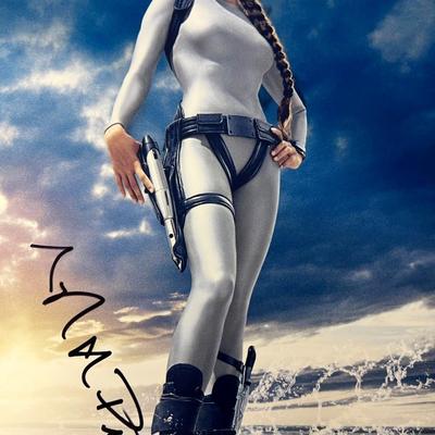 Lara Croft Tomb Raider Angelina Jolie signed photo