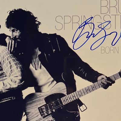 Bruce Springsteen Born to Run signed photo 