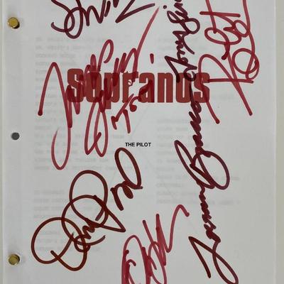 The Sopranos signed script 