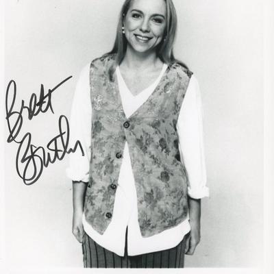 Brett Butler signed Grace Under Fire press photo