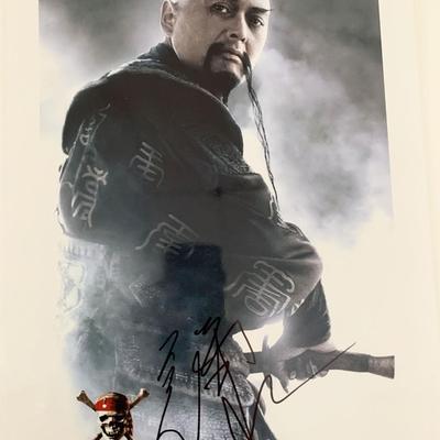 Chow Yun-Fat Signed Pirates Of The Caribbean Photo 