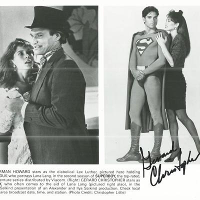 Superboy Gerard Christopher signed photo