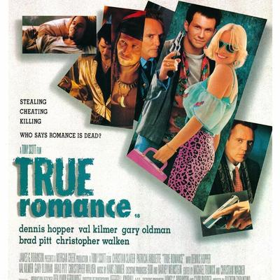 True Romance original 1993 vintage international one sheet movie poster