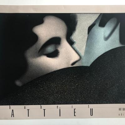 1985 Hubert Pattieu Print - The Kiss - Art Graphique Edition