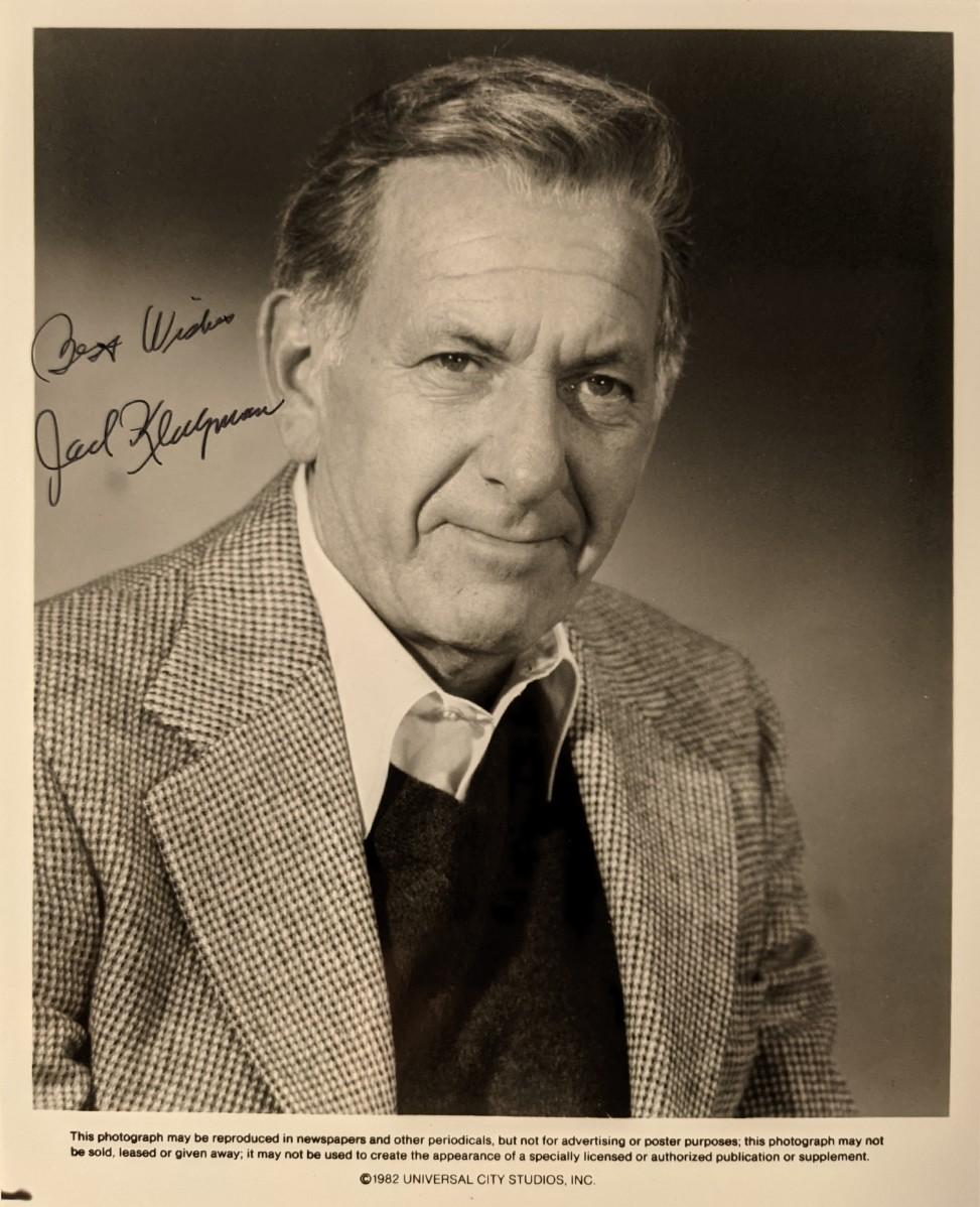 Jack Klugman signed photo