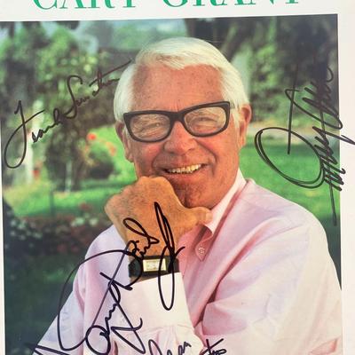 Cary Grant Signed Memorial Tribute Program