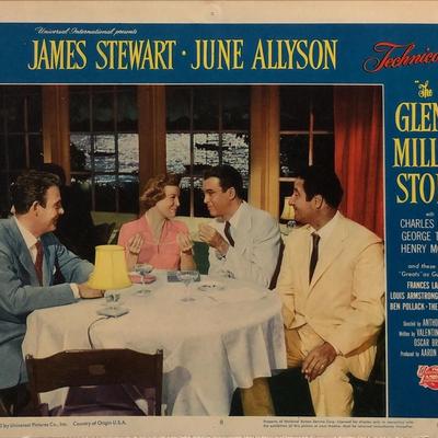 The Glenn Miller Story original 1960R vintage lobby card