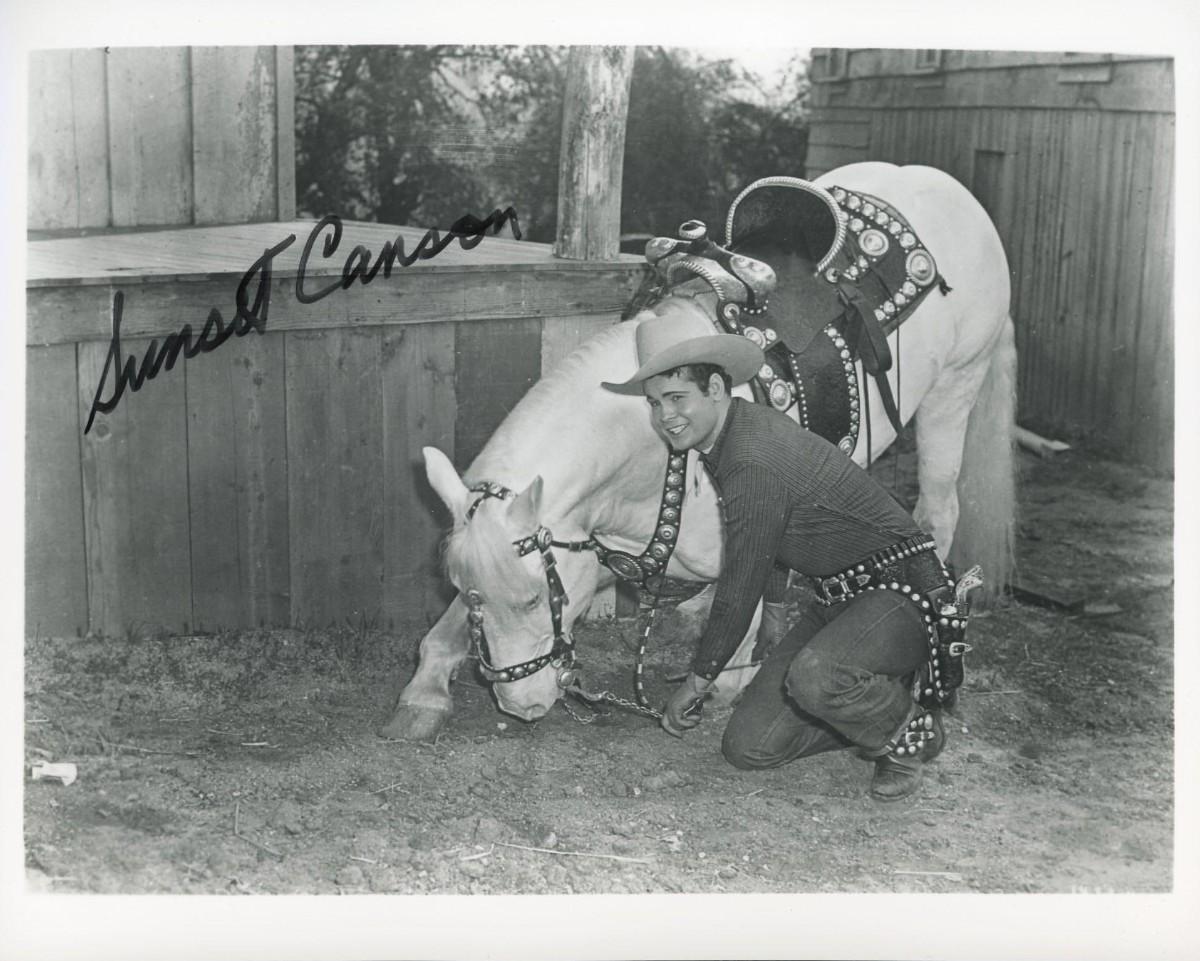 Sunset Carson signed photo