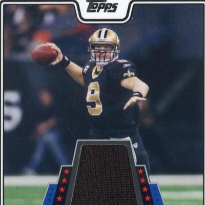 Drew Brees 2008 Topps  Authentic Game Worn Jersey Card