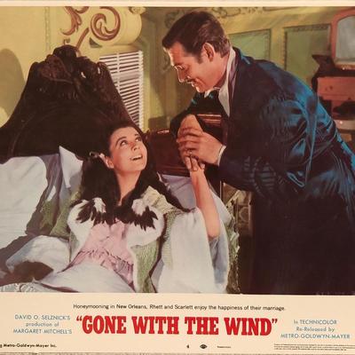 Gone with the Wind original 1968R vintage lobby card