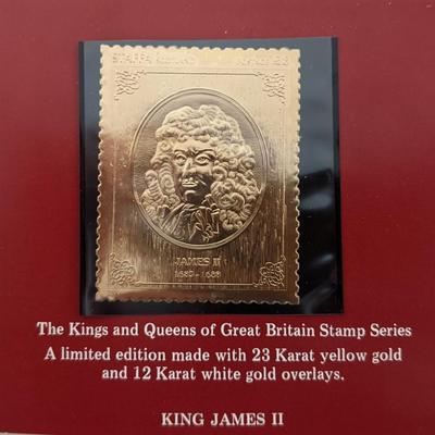 The Kings and Queens of Great Britain Stamp Series - King James II