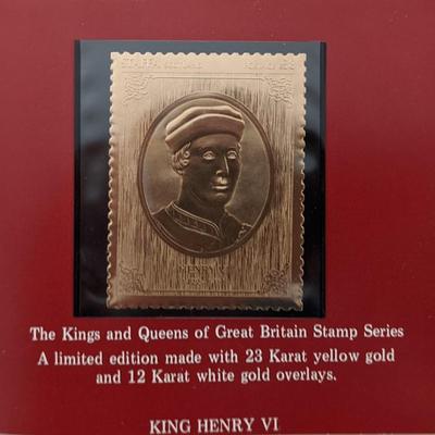The Kings and Queens of Great Britain Stamp Series - King Henry VI