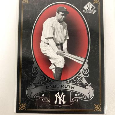 SP Legendary Cuts #54 Babe Ruth baseball card