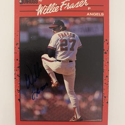 Willie Fraser signed baseball card