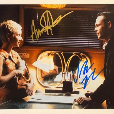 Psycho Ann Heche and Vince Vaughn signed movie photo
