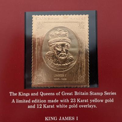 The Kings and Queens of Great Britain Stamp Series - King James I