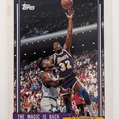 Magic Johnson Basketball Trading Card - Topps Gold #54 1992