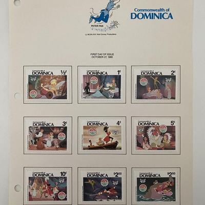 Walt Disney Peter Pan 1980. Commonwealth of Dominica.