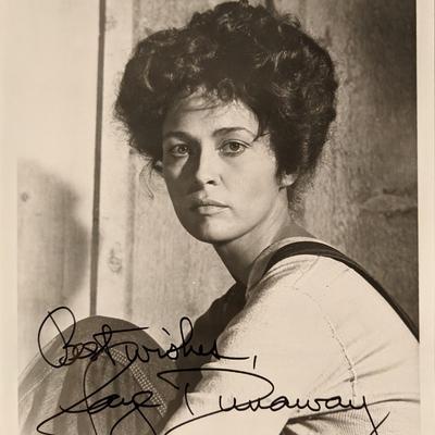 Faye Dunaway signed photo