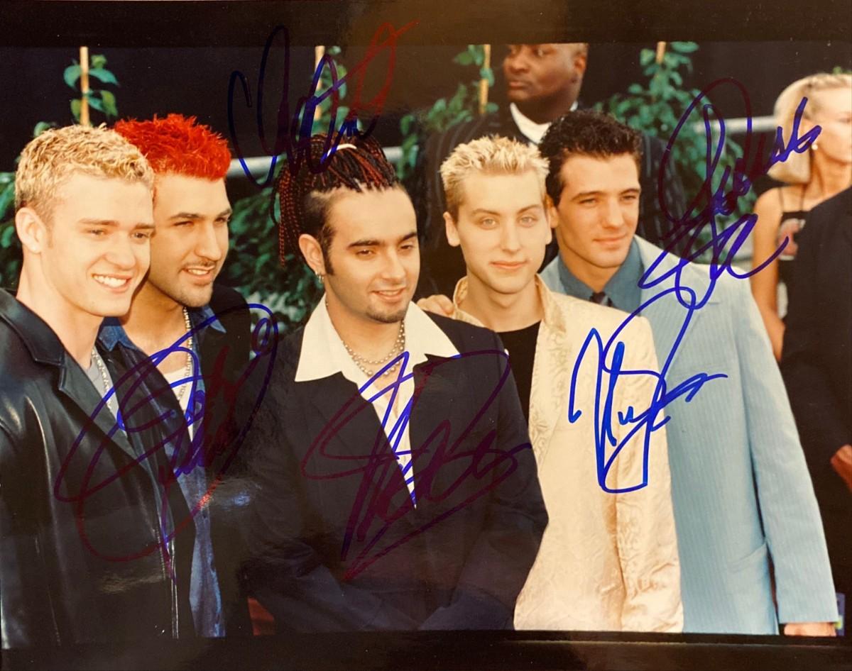 NSYNC signed photo