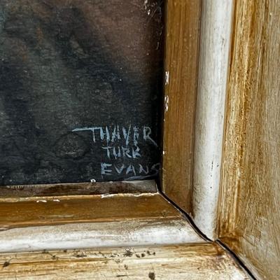Thayer Turk Evans, Oil on Board of Hoodoo's w/ Bristle Cone Pine?  