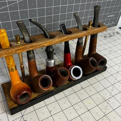 Pipe Stand with 6 Pipes 