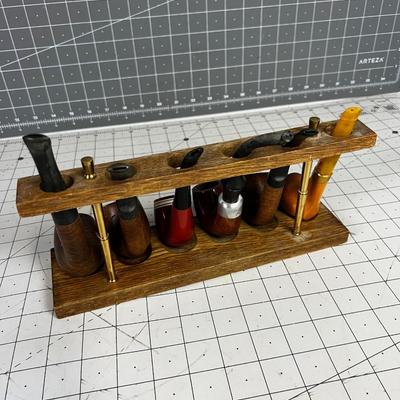 Pipe Stand with 6 Pipes 