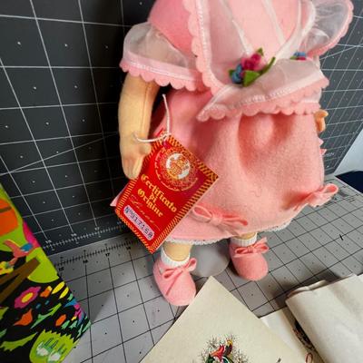 Lenci Doll Peach Dress 