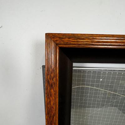 Large Oak Frame with Glass Older