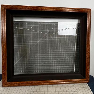 Large Oak Frame with Glass Older