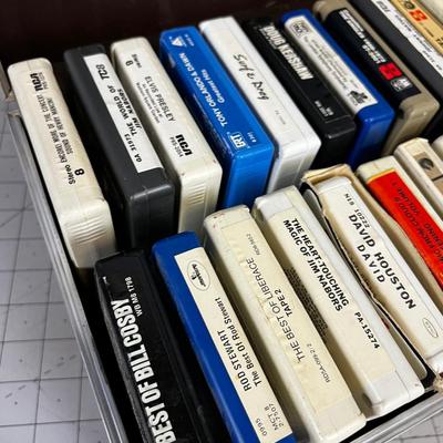 Case full of 8 Track Tapes 