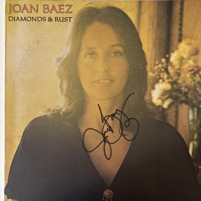 Joan Baez Diamonds & Rust signed album