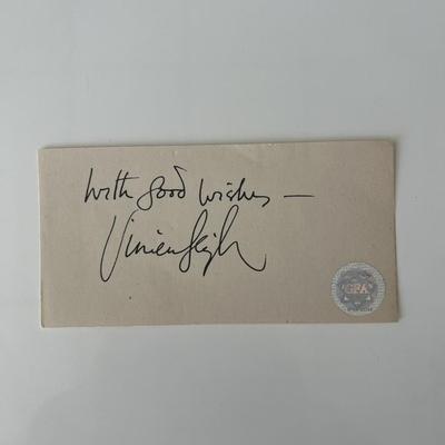 Vivien Leigh original signature GFA authenticated