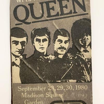 Queen 1980 Madison Square Garden Concert Ticket 