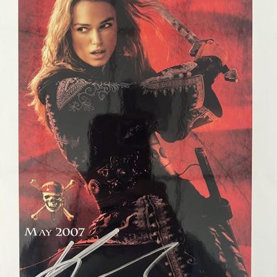 Pirates of the Caribbean Keira Knightly signed photo GFA authenticated