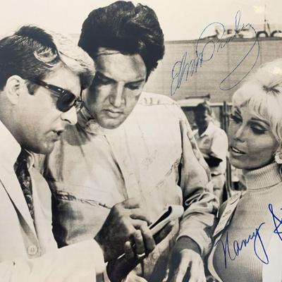Speedway Elvis Presley and Nancy Sinatra signed photo