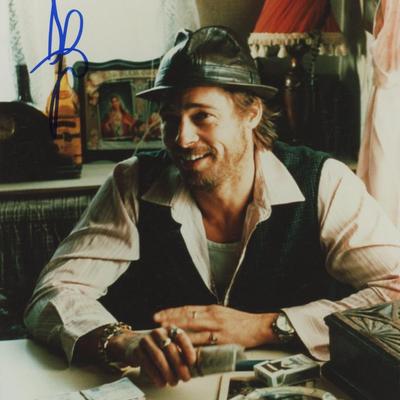 Brad Pitt signed photo