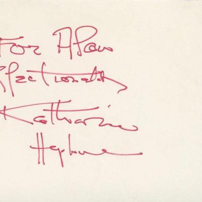 Katharine Hepburn signature cut