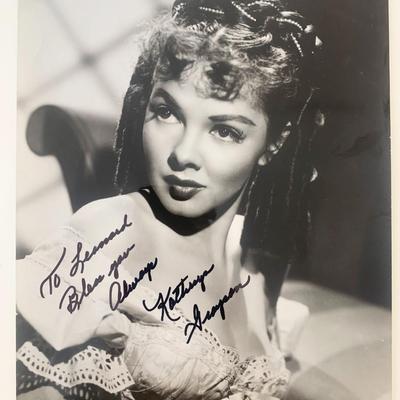 Kathryn Grayson signed photo