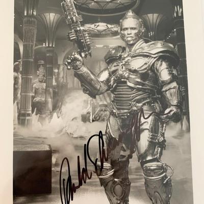 Batman & Robin Arnold Schwarzenegger signed movie photo