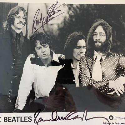 The Beatles signed photo