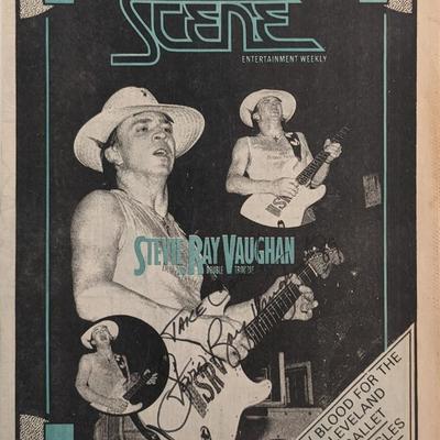 Stevie Ray Vaughan signed Magazine