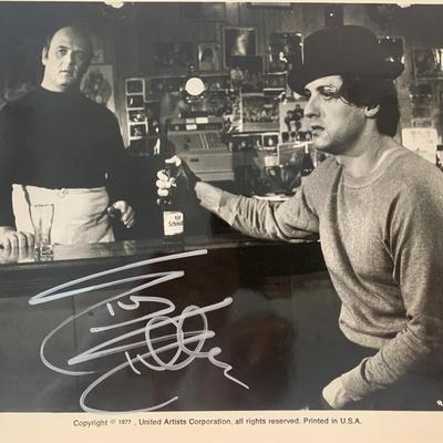 Sylvester Stallone Rocky signed photo