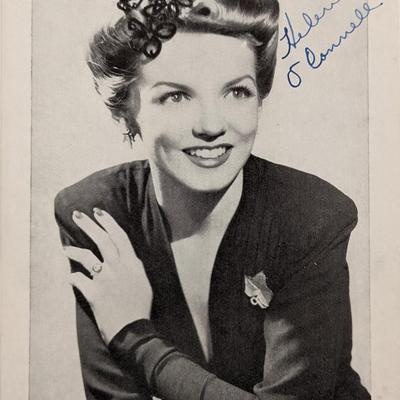 Helen O'Connell Signed Photo